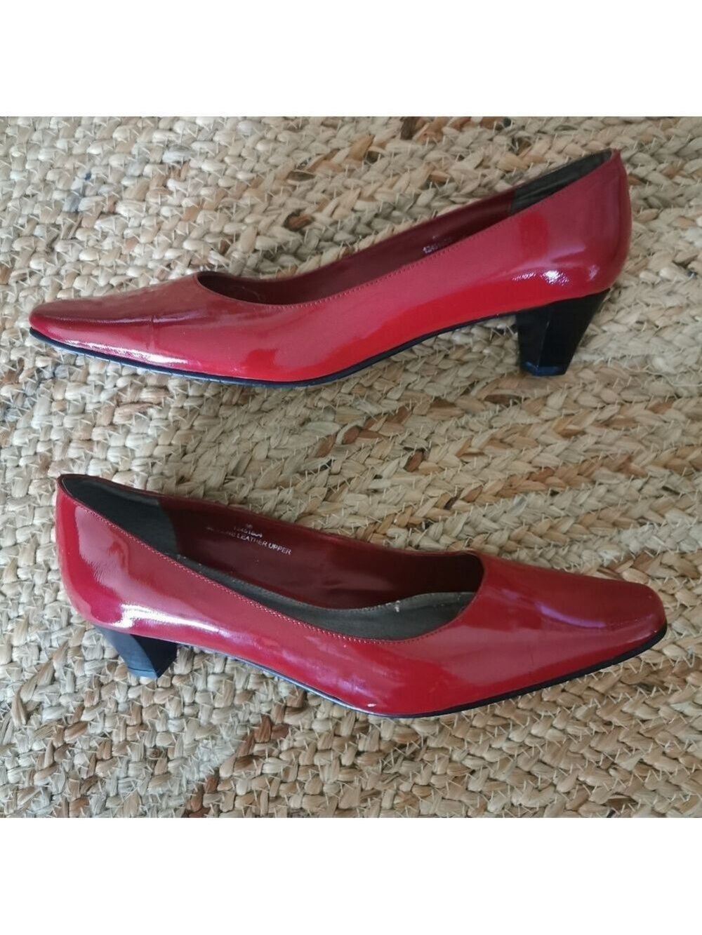 Vintage Pierre Michel Dorothy's Red Patent Leather Shoes. Size 10